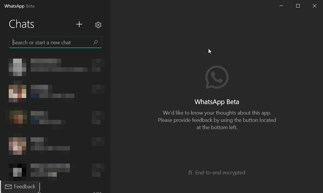 WhatsApp UWP 