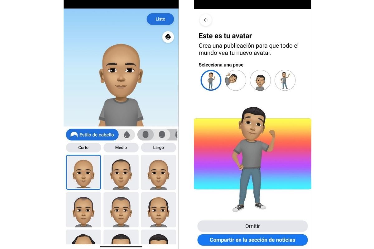 Crear un avatar para el metaverso desde Facebook
