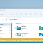 Microsoft habla sobre los anuncios en el Explorador de archivos