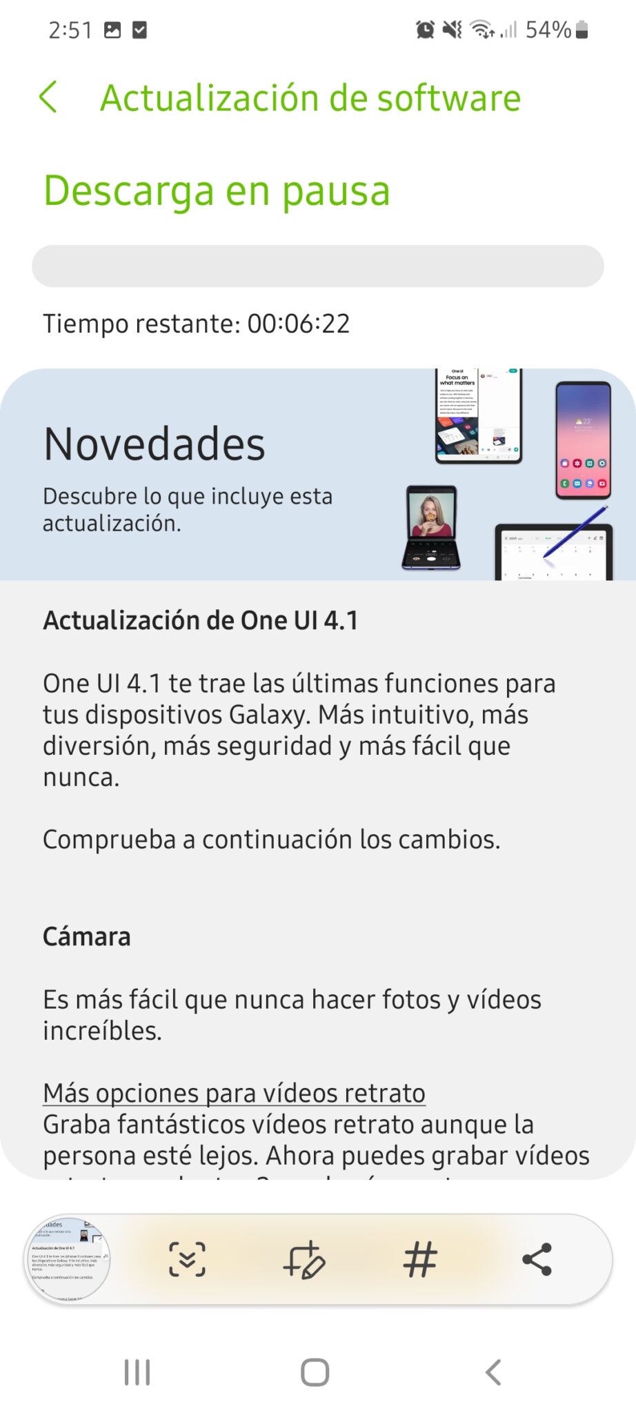 El Galaxy S21 recibe One UI 4.1