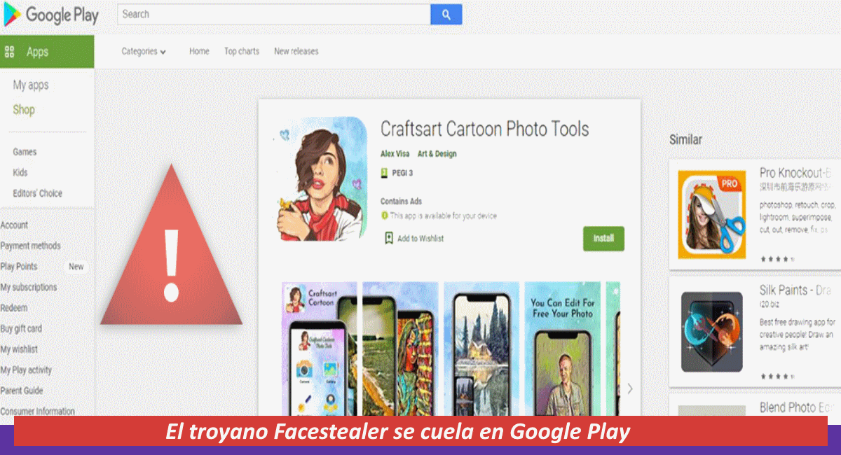 troyano Facestealer