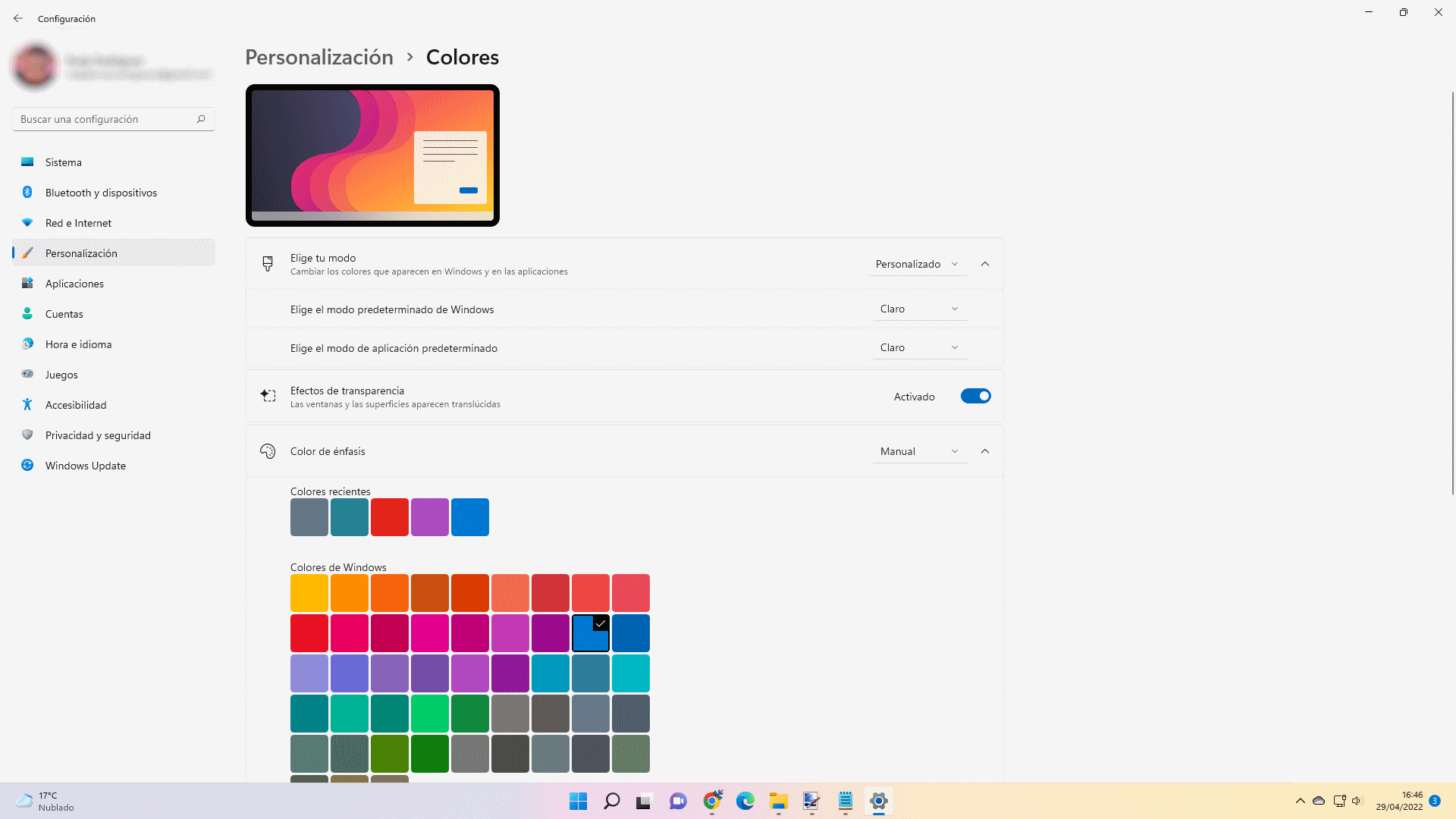 Personalizar la barra de tareas de Windows 11