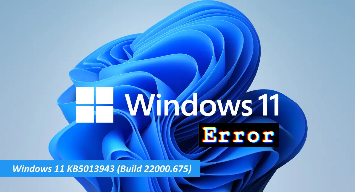 Error Windows 11 KB5013943