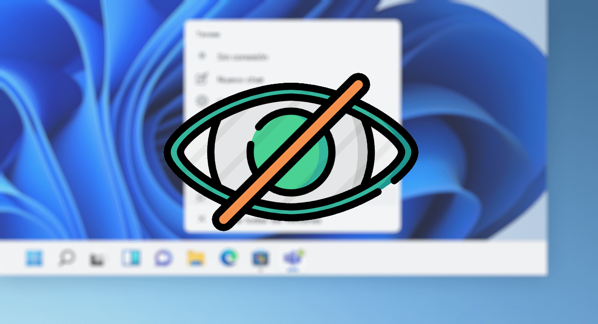 Ocultar la barra de tareas de Windows 11