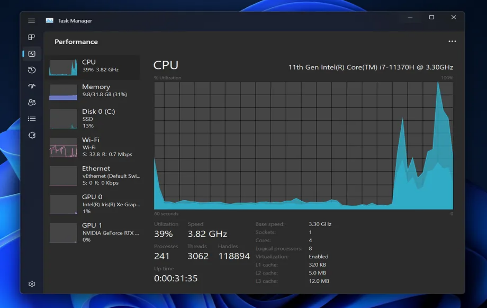 Administrador de tareas Windows 11 22H2