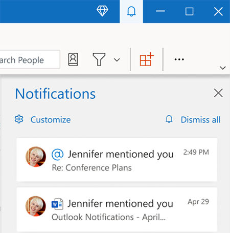 Nuevo panel de Notificaciones
