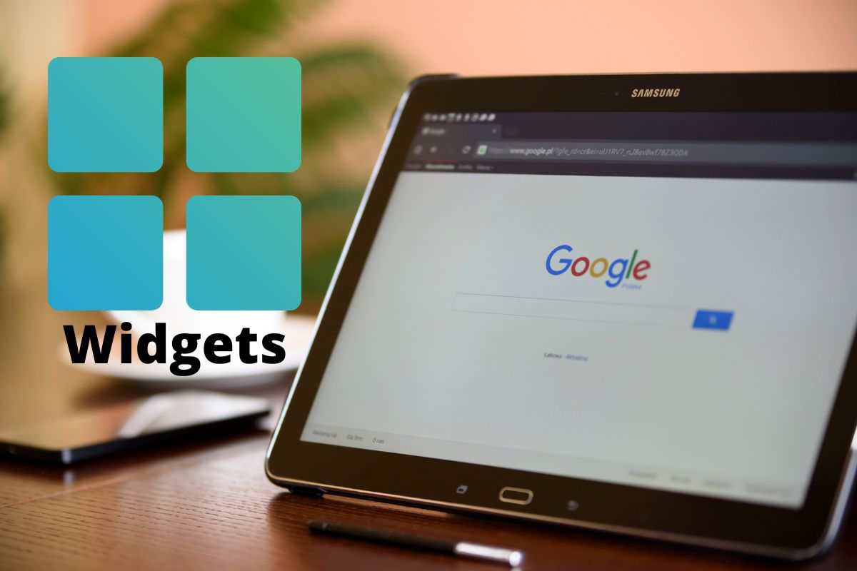 Cambio de Google con widgets