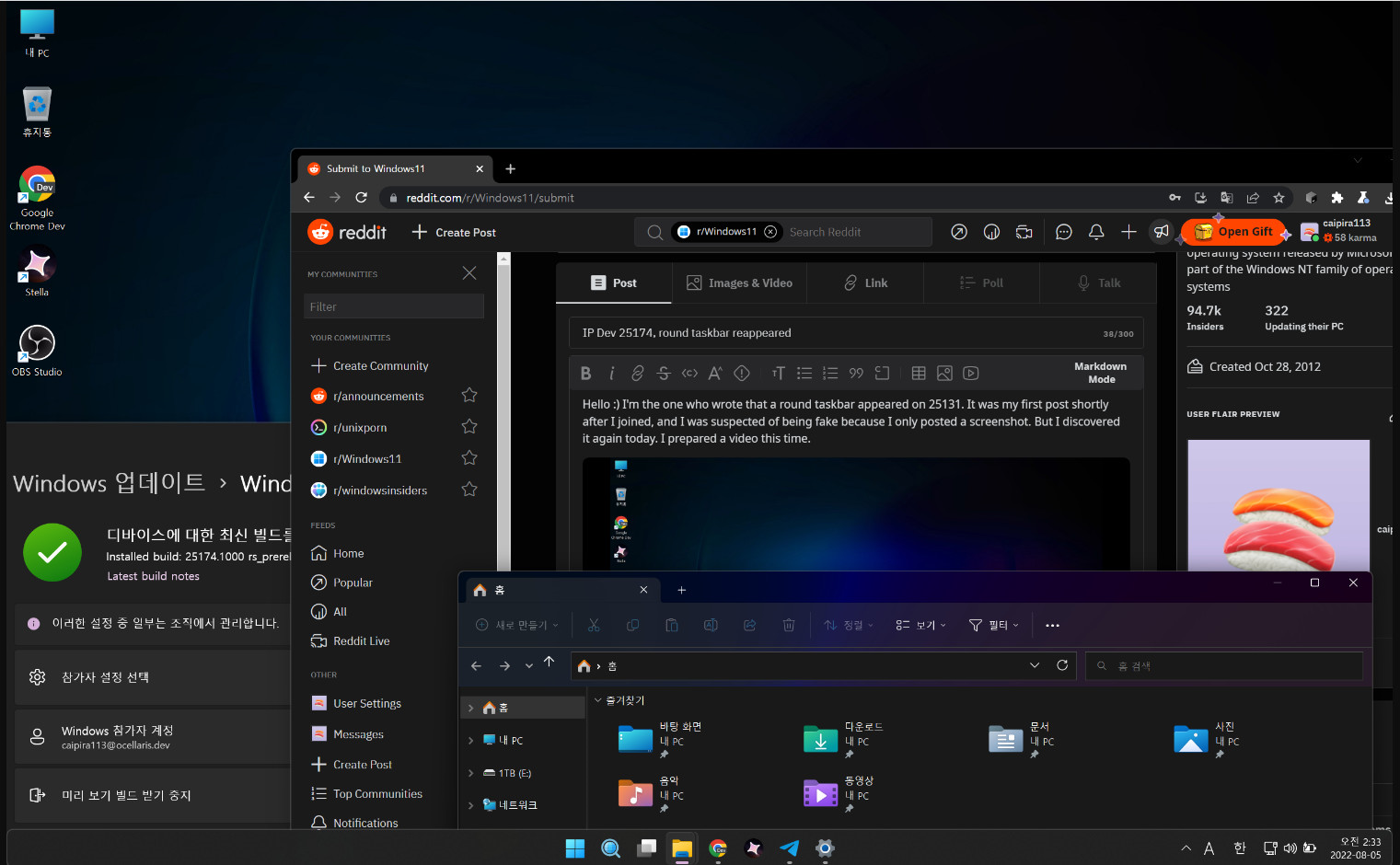 Nueva barra de tareas para Windows 11