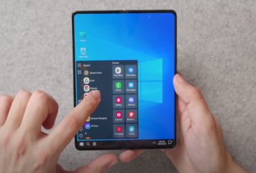 Samsung Galaxy Z Fold 4 personalizado al estilo de Windows Phone