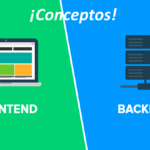 ¿Qué front end y back end?