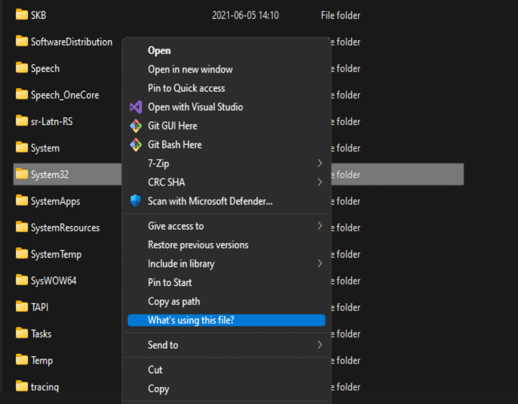 File Locksmith de PowerToys