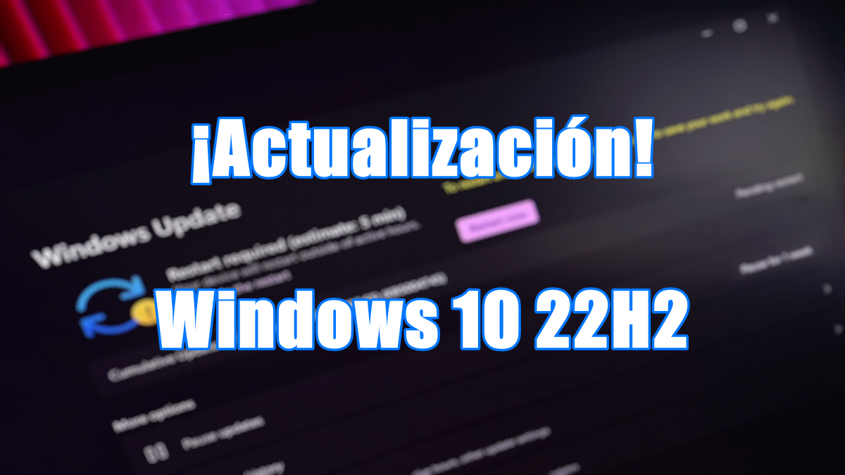 Actualización Windows 10 22H2
