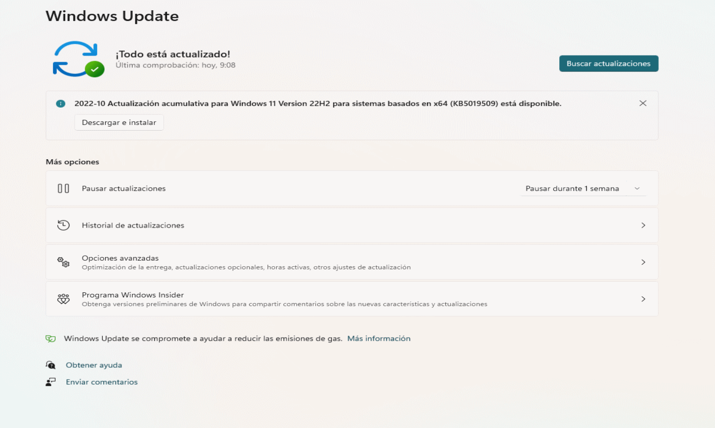 Windows Update obtiene nuevas funciones en Windows 11