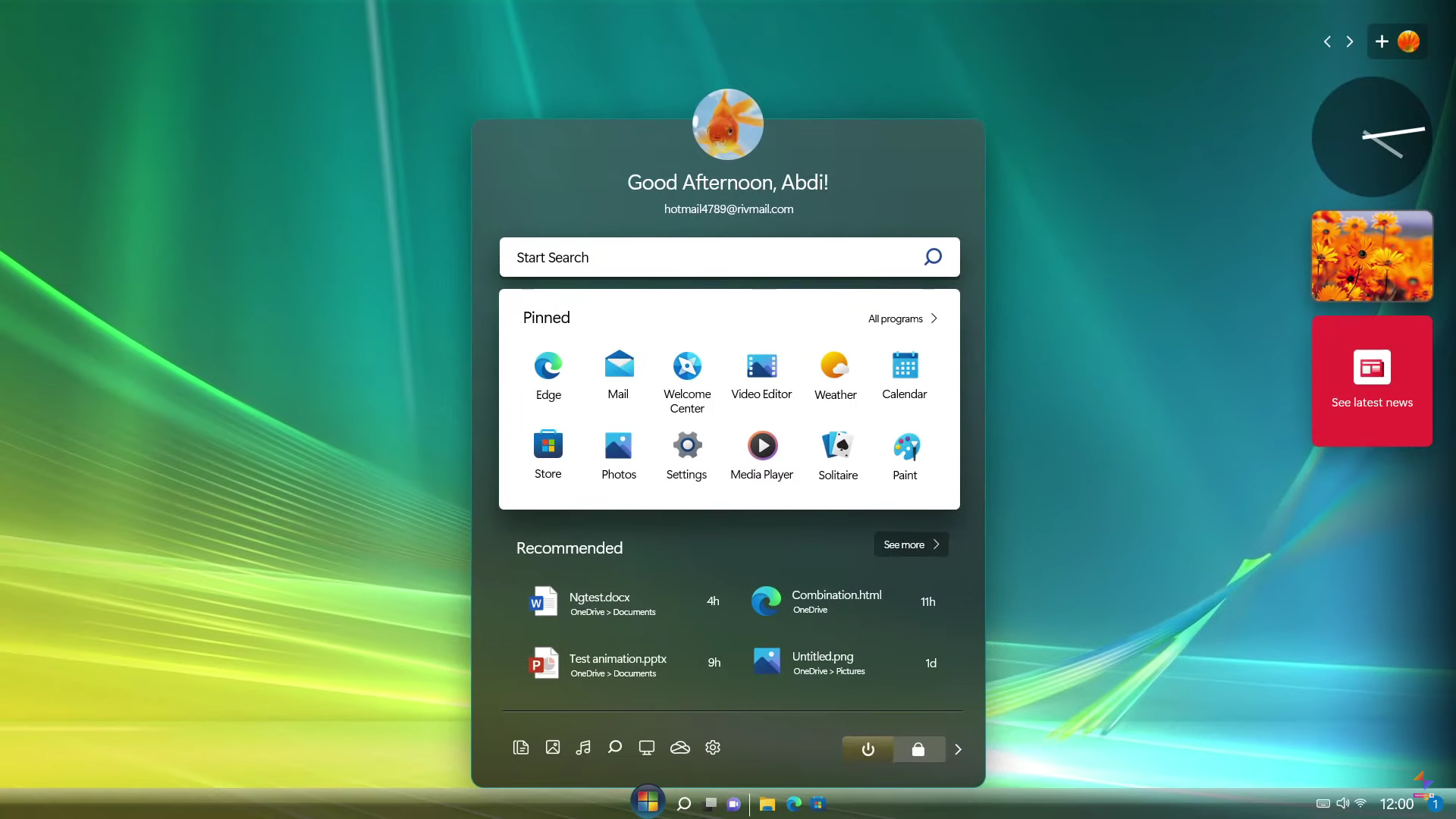 Windows Vista estilo Windows 11