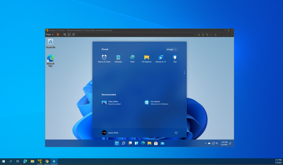 Descargar máquina virtual basada en Windows 11