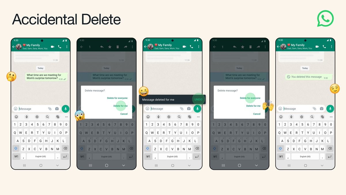 Borrado accidental en WhatsApp