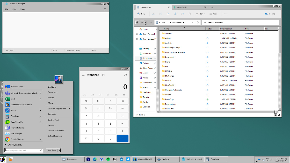 Tema Windows 95 para Windows 11