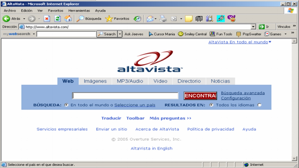 Historia del motor de búsqueda AltaVista