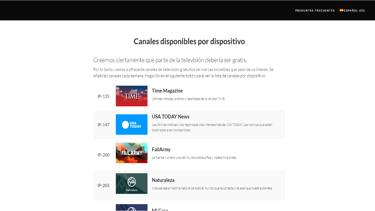 Xumo - Televisión gratis por internet