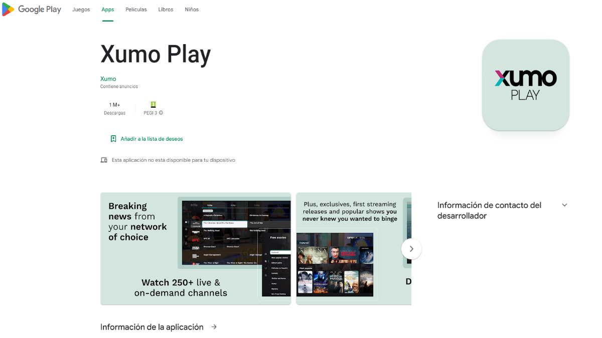 Xumo - Televisión gratis por internet