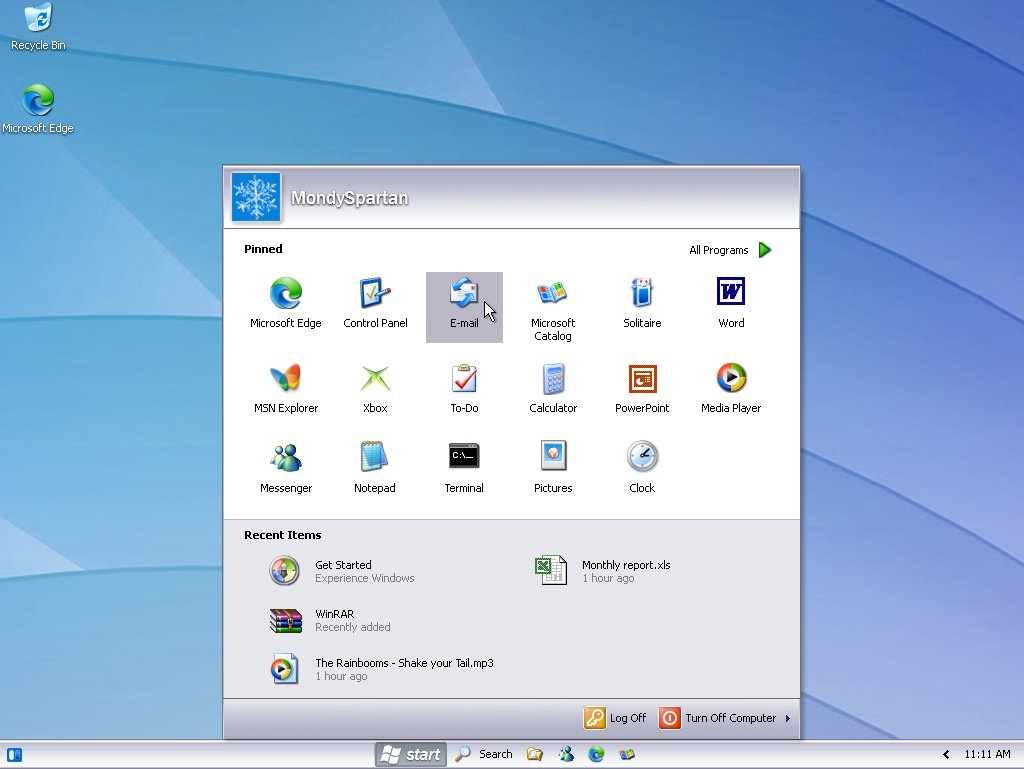 Así se vería Windows 11 en 2001