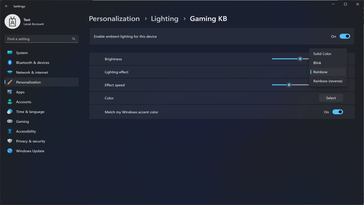Windows Lighting