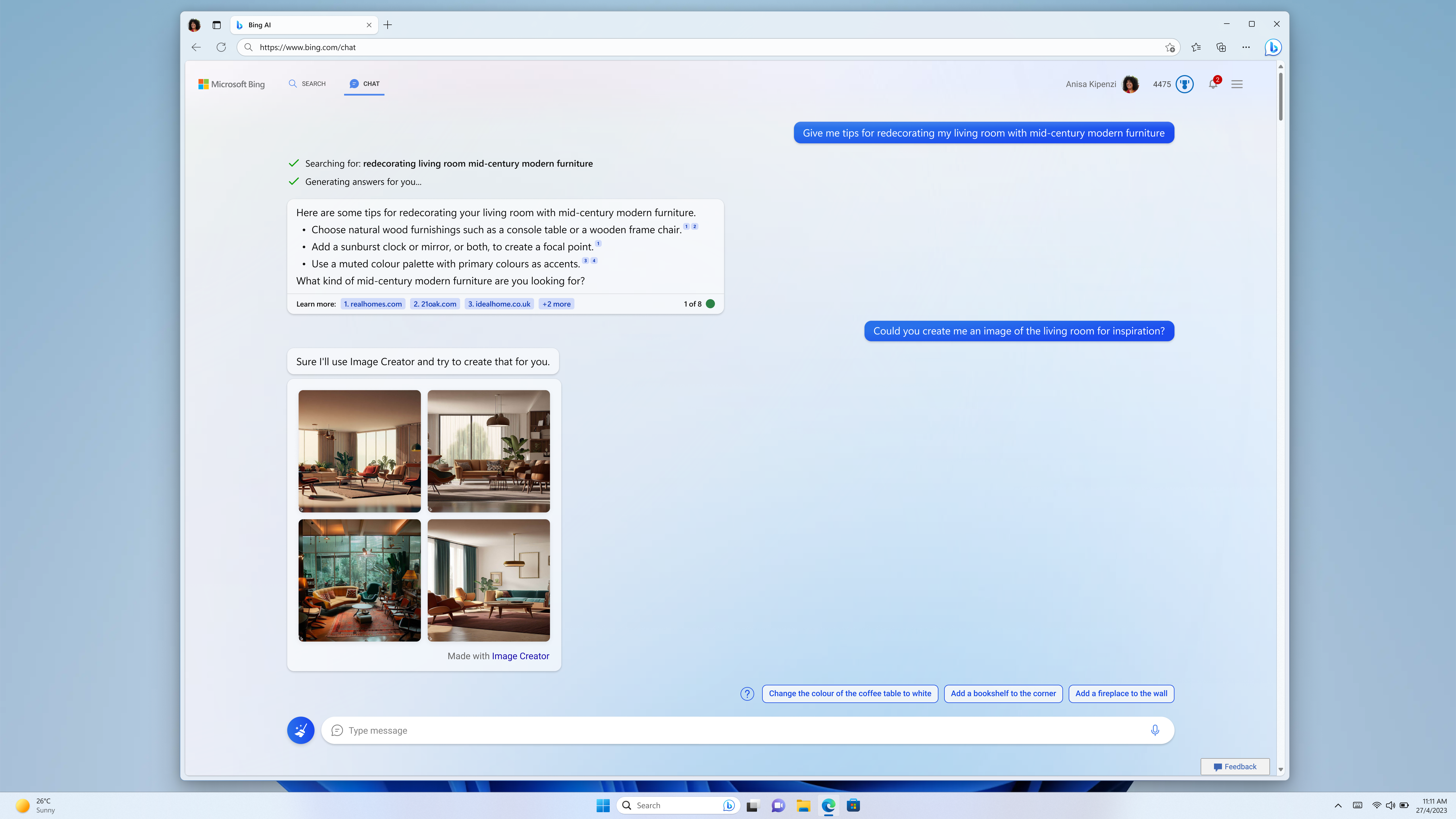 Bing Image Creator 
