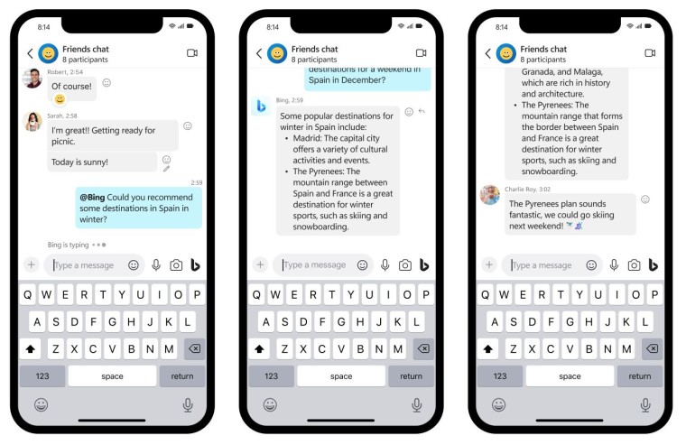 Nuevo Skype con el chatbot Bing