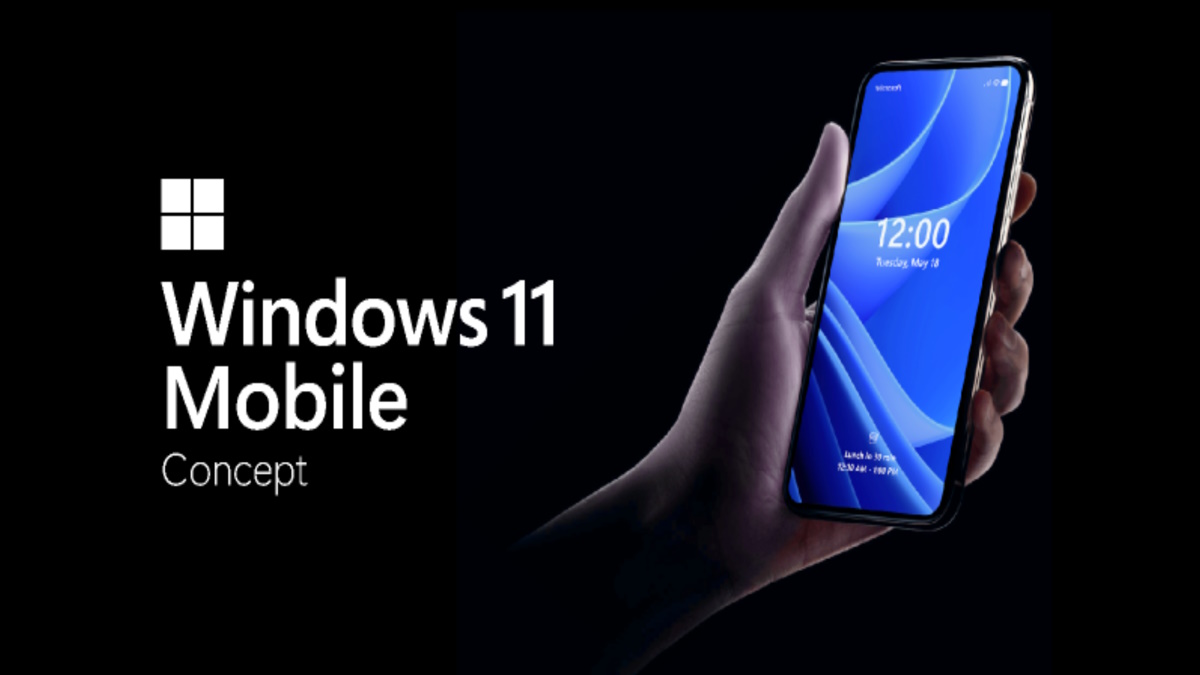 Concepto de Windows 11 Mobile