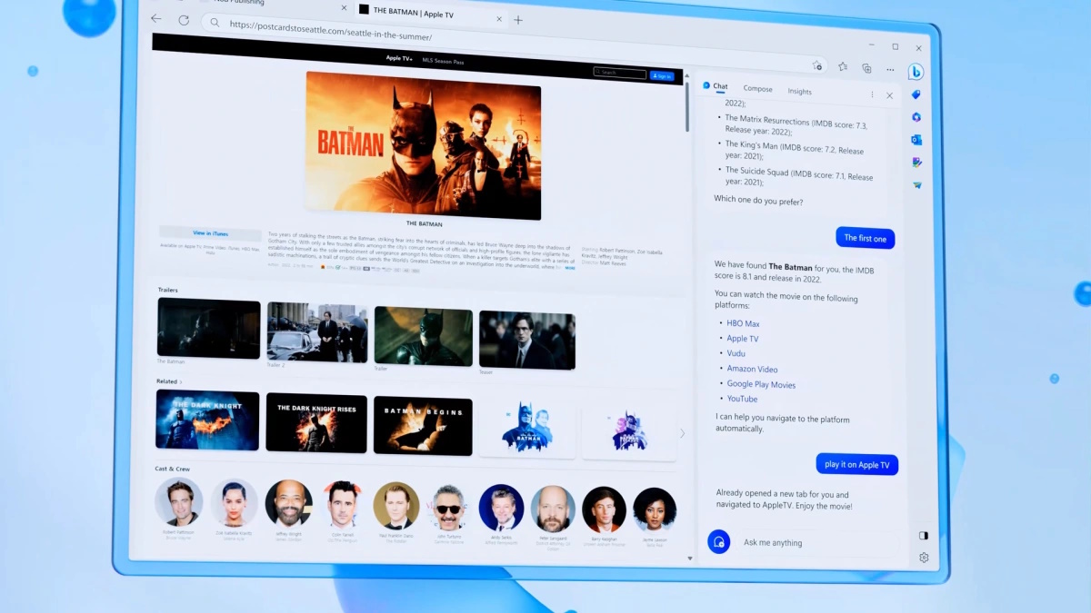 Novedades que han llegado a Bing Chat