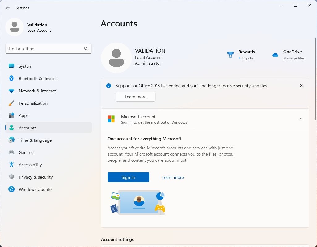 Publicidad en Windows 11