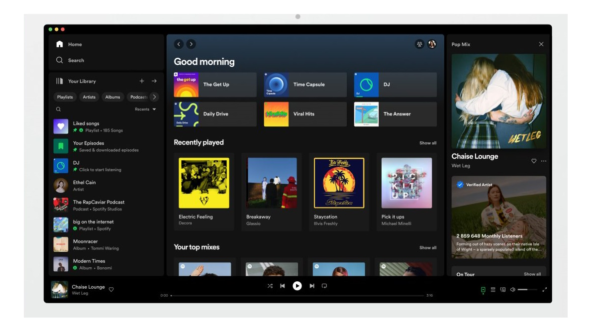 Spotify renueva su aplicación de escritorio