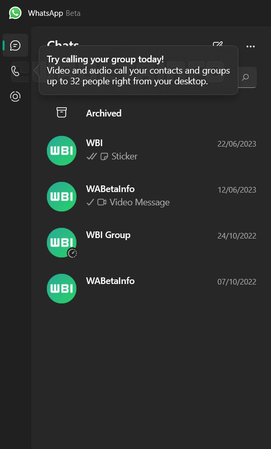 WhatsApp para Windows permitirá hasta 32 personas en videollamadas