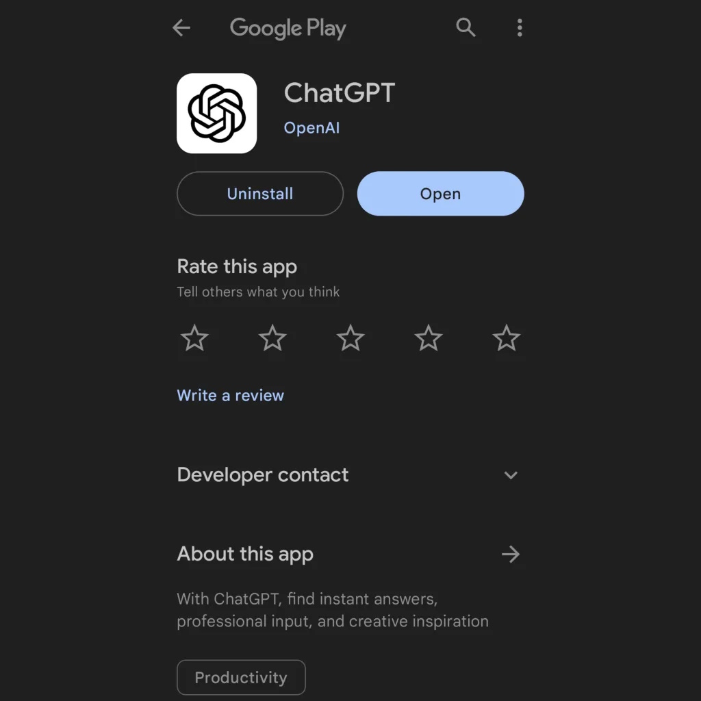 ChatGPT para Android