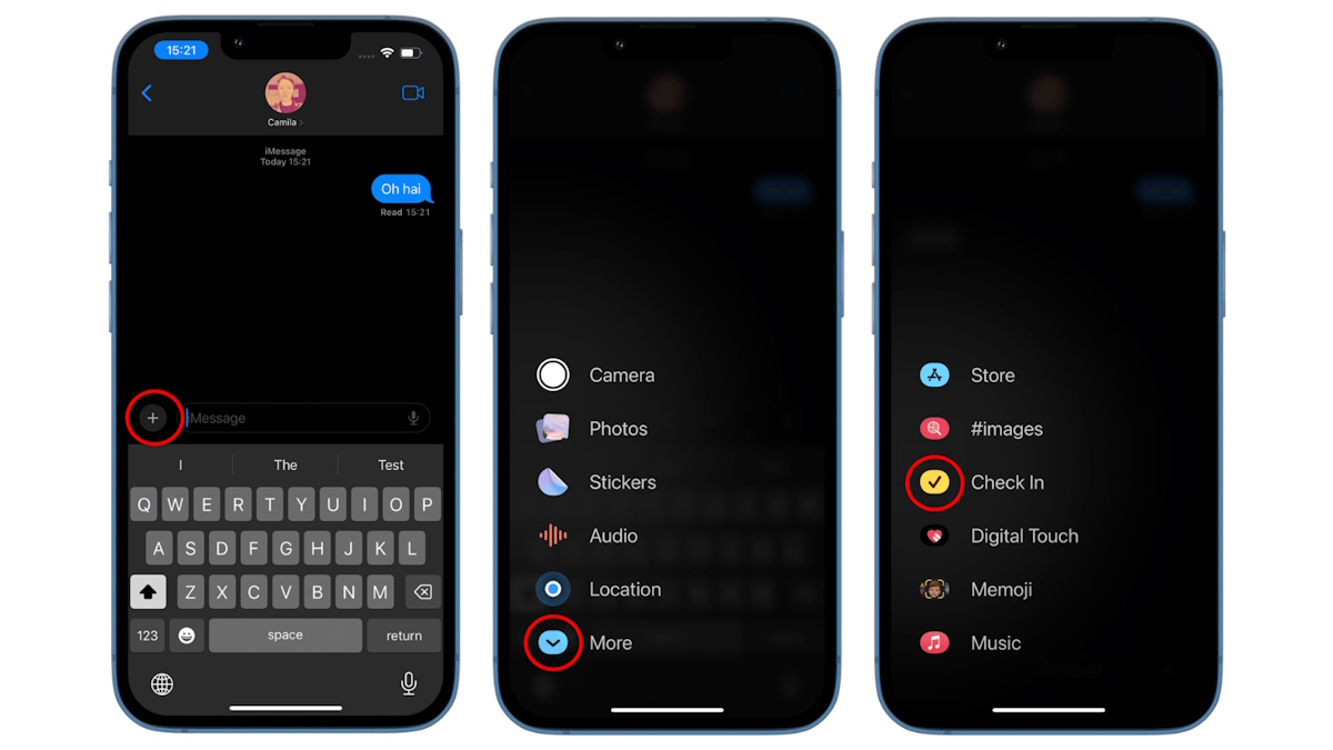 Cómo usar la función Apple Check-in