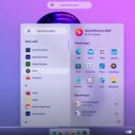 Concepto de Windows 12 en Modo Oscuro