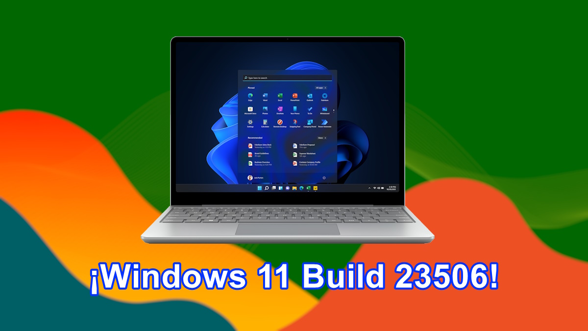 Novedades de Windows 11 Build 23506