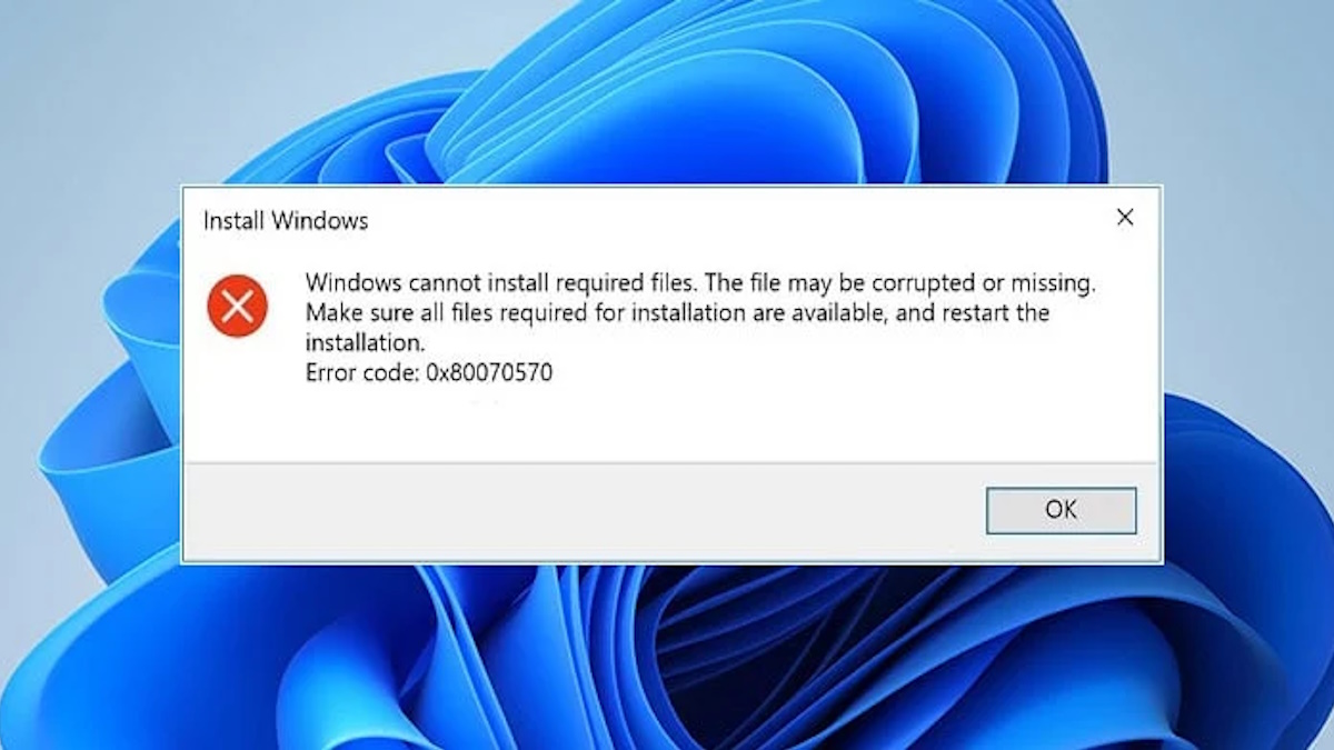 Solución al Error 0x80070570 en Windows