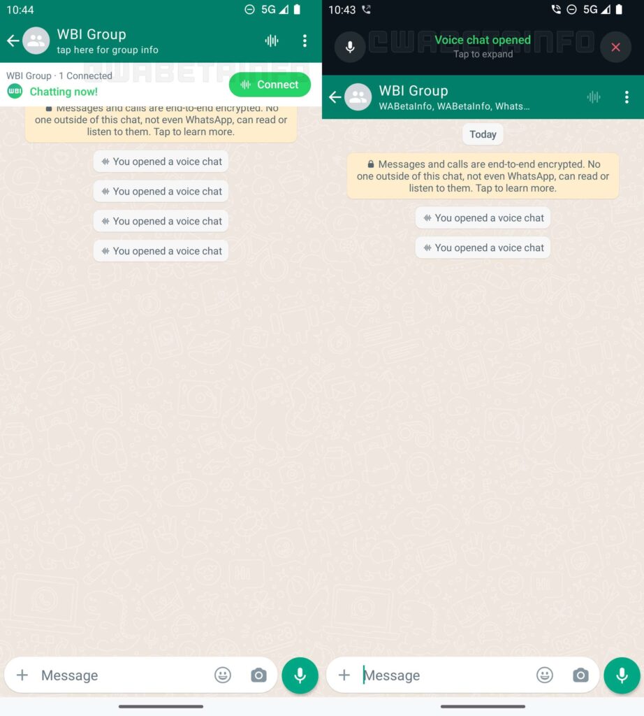 Función Voice Chat en WhatsApp Beta