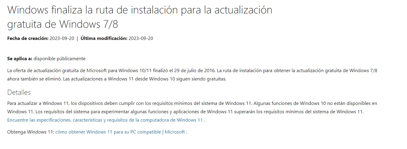 Adiós a activaciones de Windows 11 con claves de Win 7 y 8