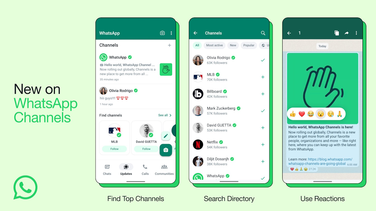 Meta amplia los Canales de WhatsApp a nivel mundial