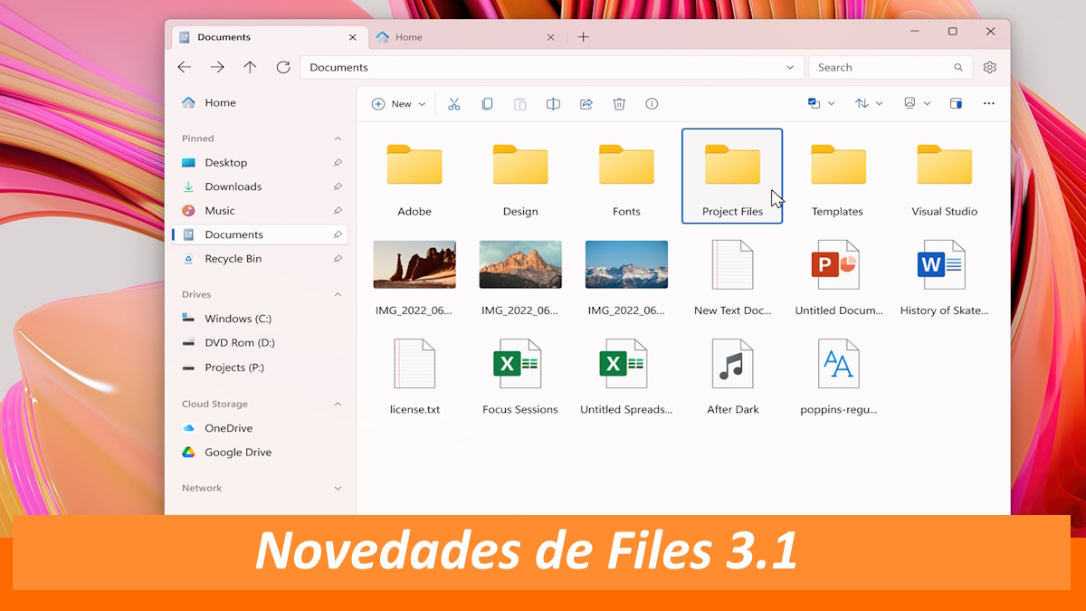 Novedades de Files 3.1