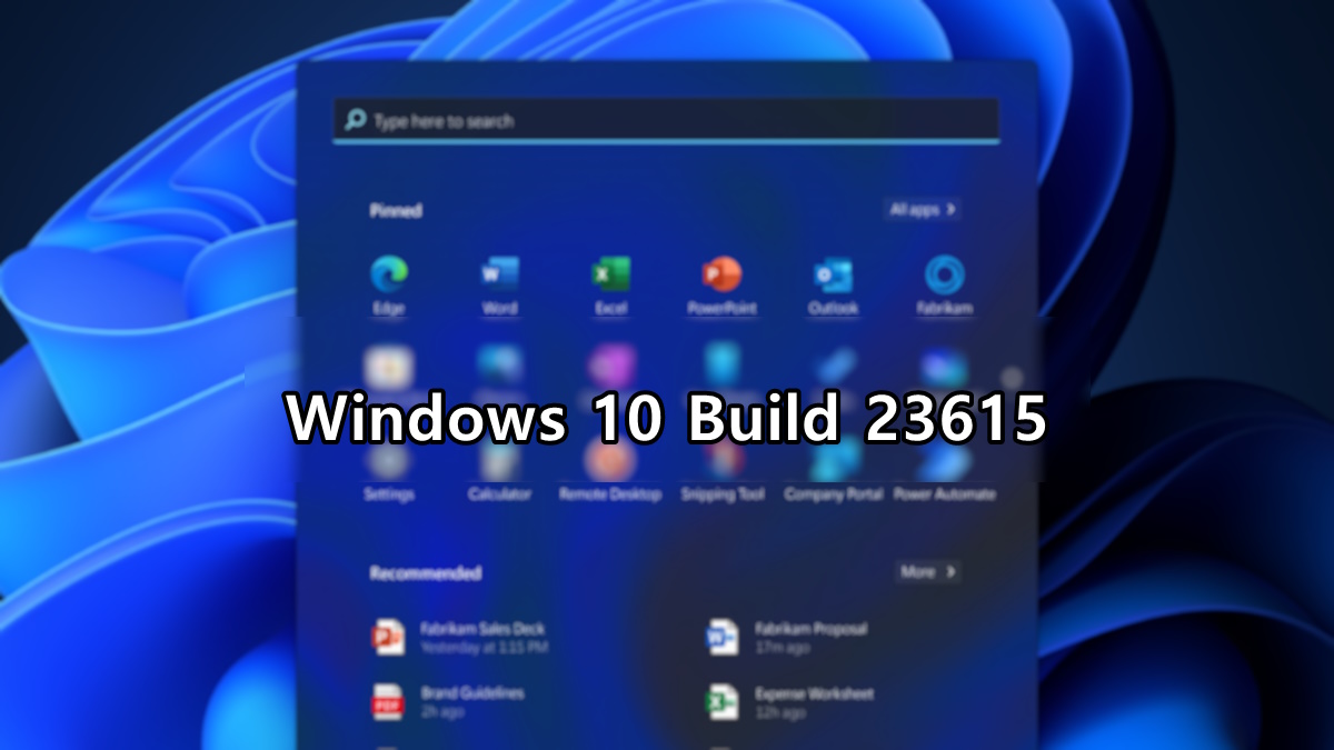 Windows 11 Build 23615