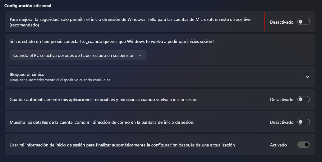 Desactivar Hello - Fuente: Cultura Informática 