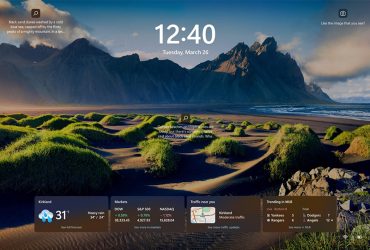 Nuevos widgets de pantalla de bloqueo llegarán a Windows 10 y 11