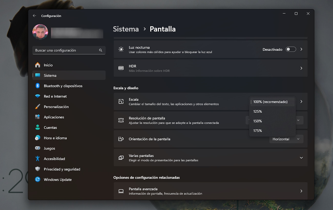 Ajustar Escala de Pantalla en Windows 11