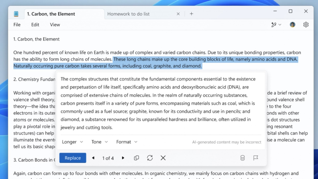 Funciones de IA Llegan a Paint y Bloc de Notas en Windows 11